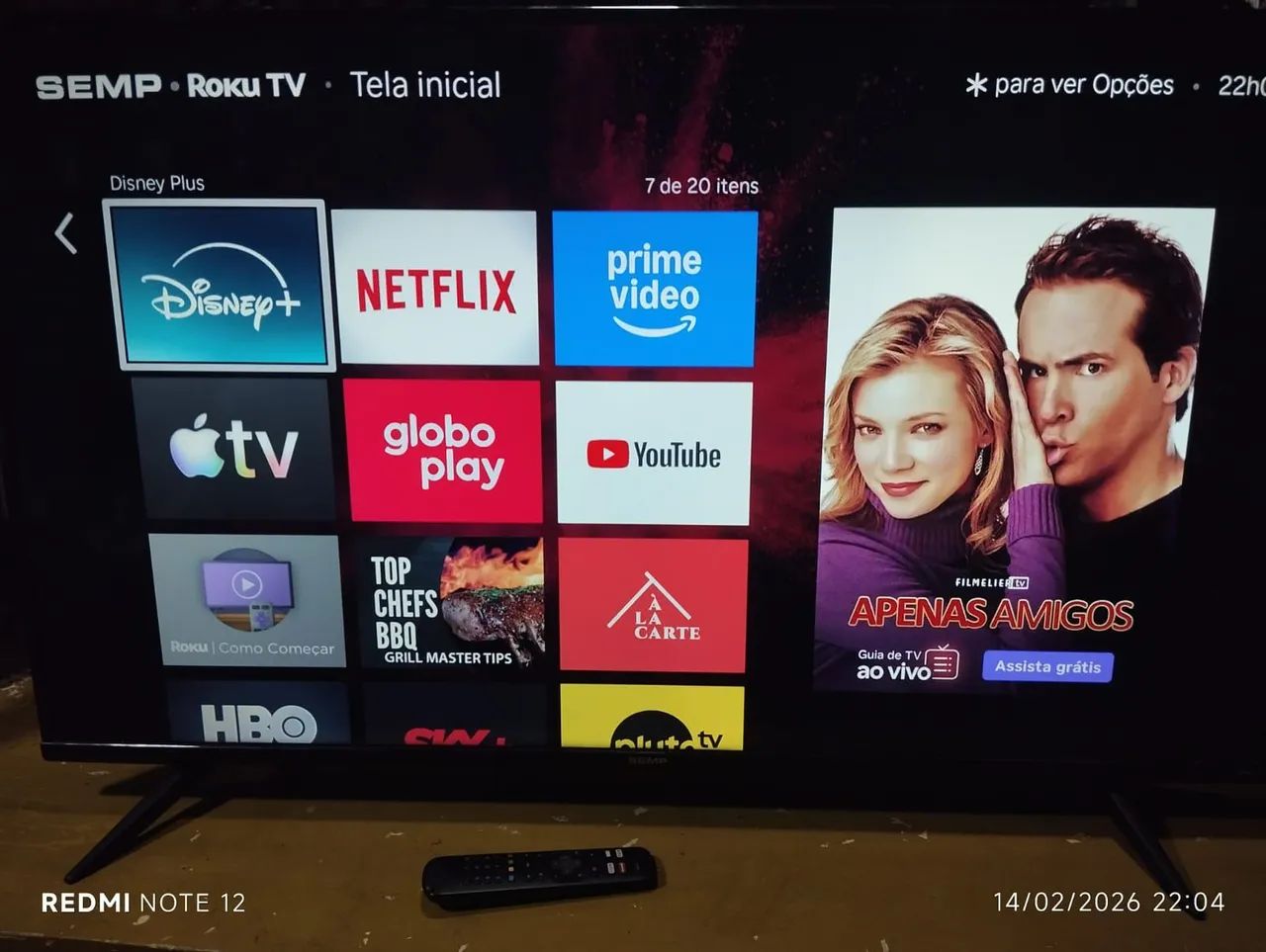 telão 50 4k polegadas Semp roku - Foto 4