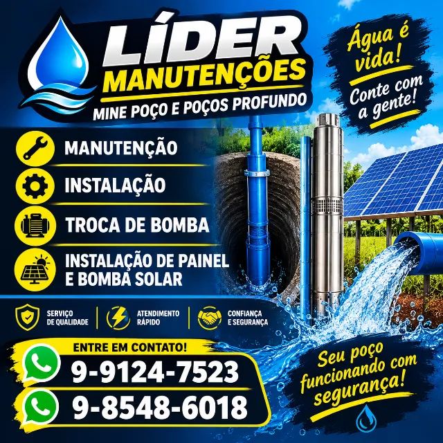 LÍDER MANUTENÇÕES - POÇOS E BOMBAS