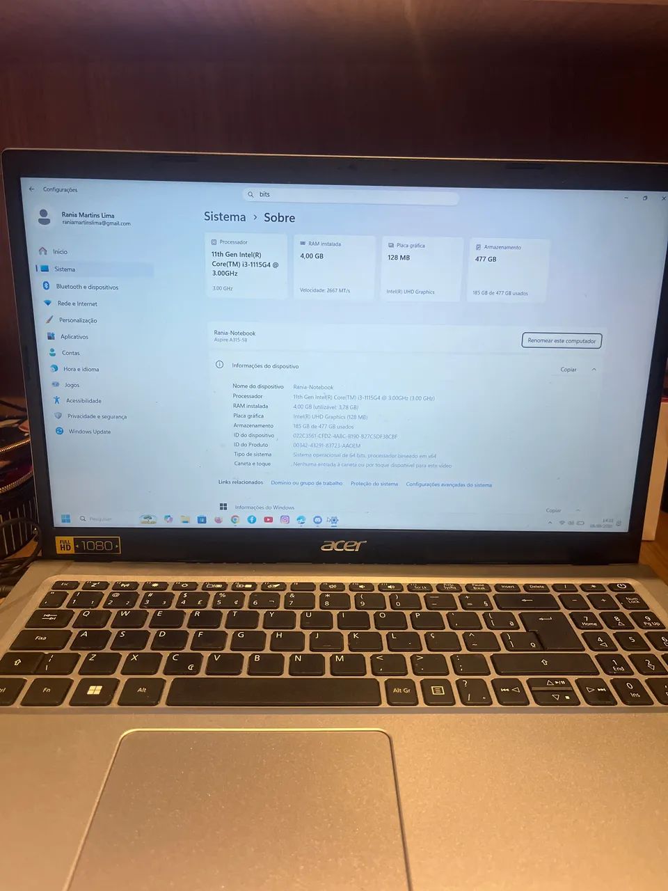 Notebook Acer