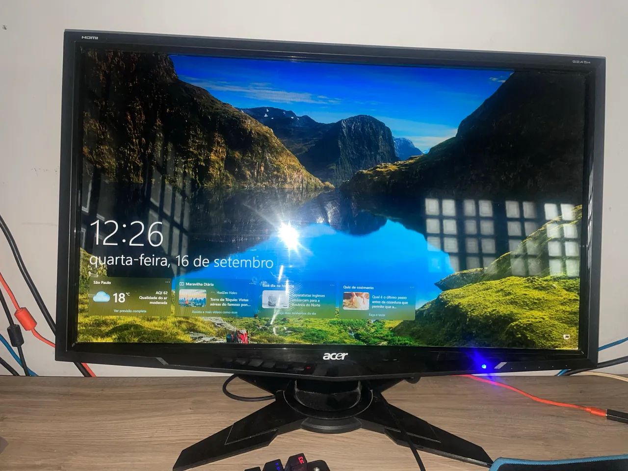 Monitor Acer G245H 24? 60Hz - Ótimo estado  - Foto 2