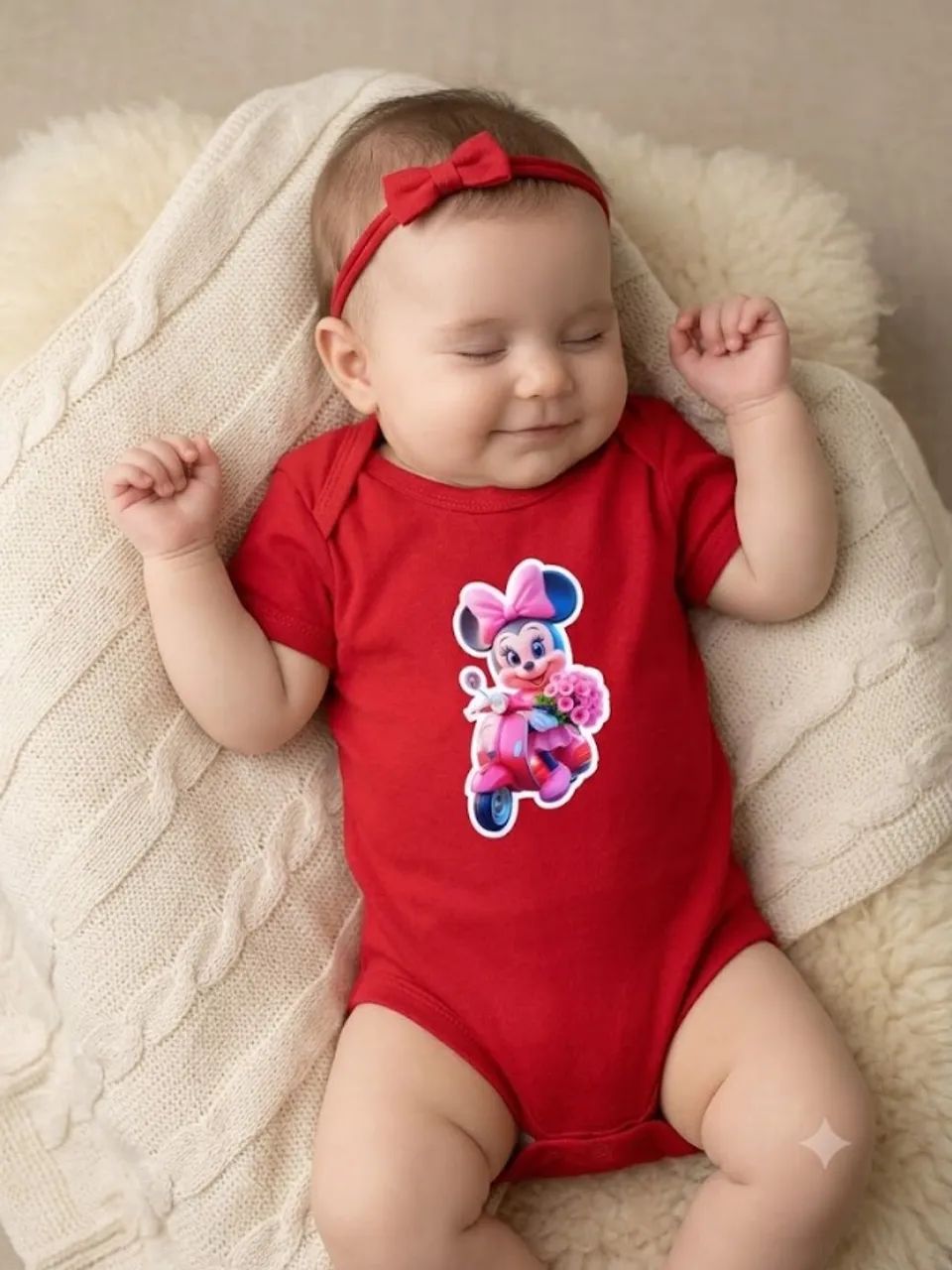 Bory infantil vermelho (sem a faixa de cabelo)