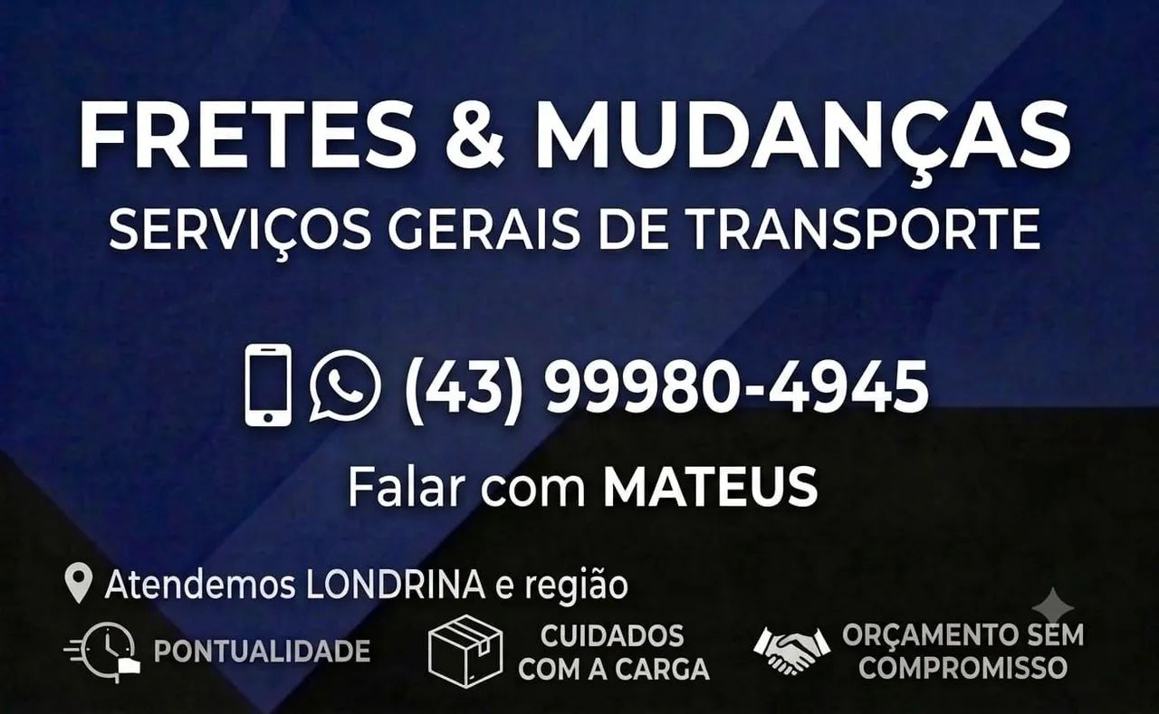Fretes em Londrina e região.