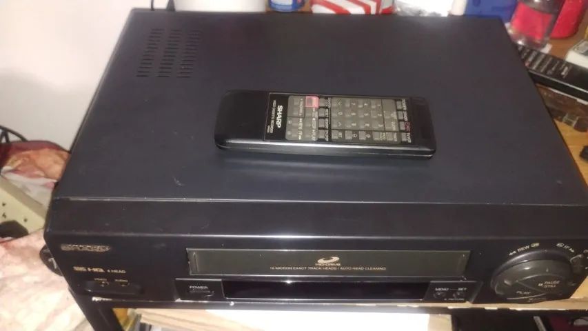 Vídeo Cassete Sharp Vc 1694b + Controle + Fita De Brinde - Foto 5