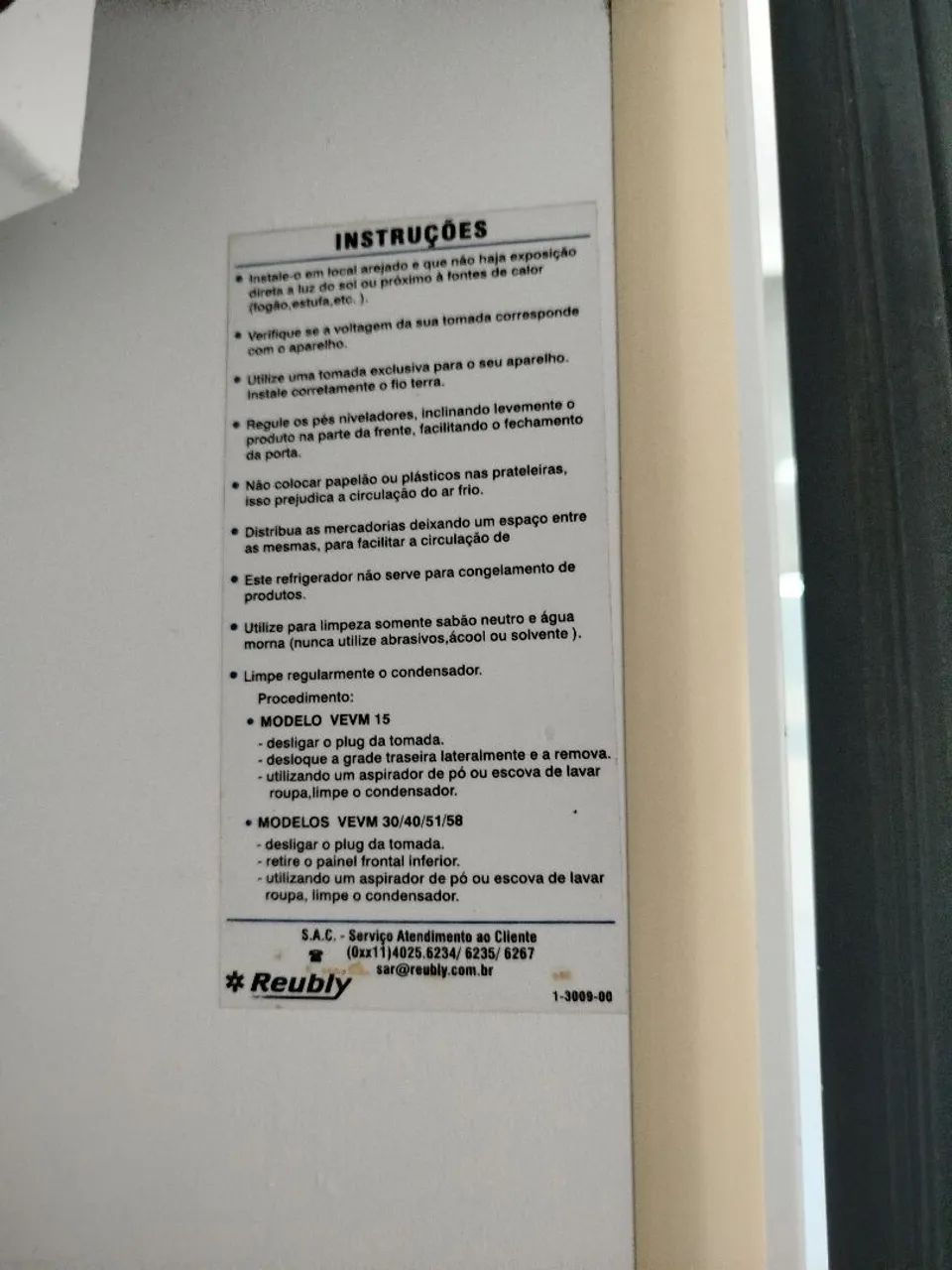 Refrigerador vertical  Reubly - Foto 3