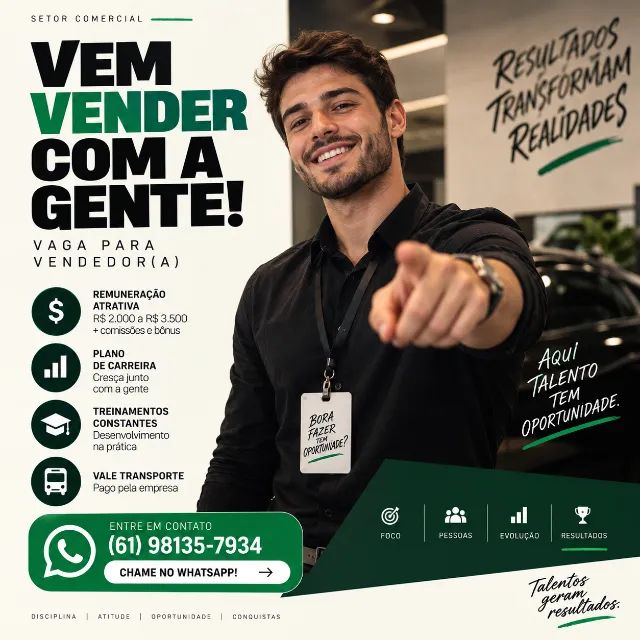 VENDEDOR | NOVAS VAGAS