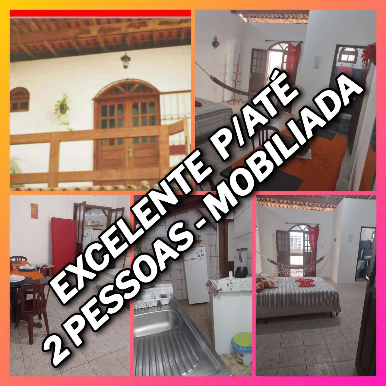 Casa (Tipo Chalé) Mobiliada, Ótima Localização 