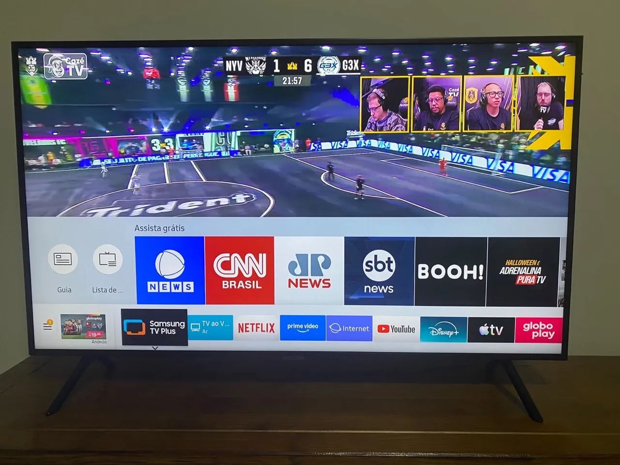 Smart TV Samsung 50 Polegadas 4K, UN50RU7100 - Funcionando Tudo - Sem controle - Foto 2