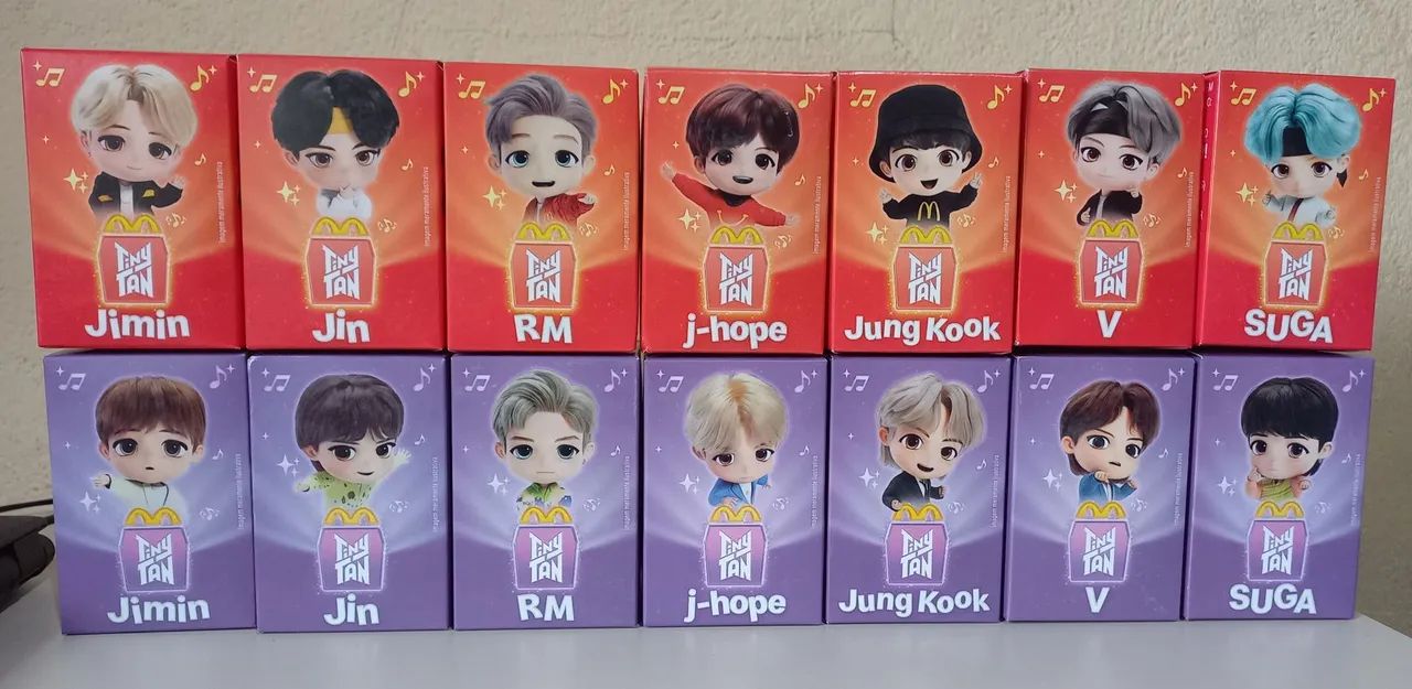 Coleção completa bonecos Tinytan bts Mc donalds 2025 - Foto 5