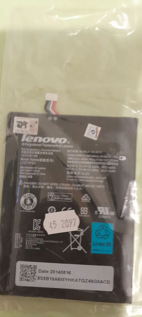 Bateria tablete lenovo