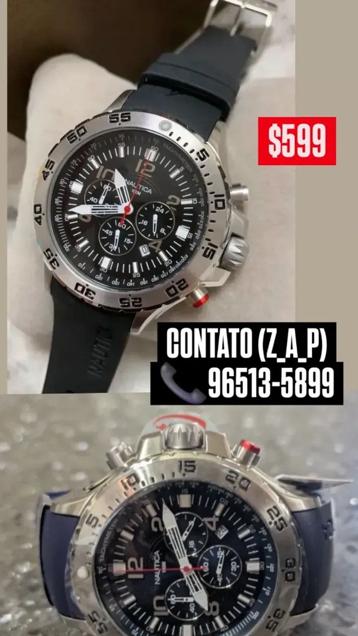 Relógio NAUTICA ORIGINAL- FUNCIONAL PULSEIRA DE SILICONE  - Foto 3