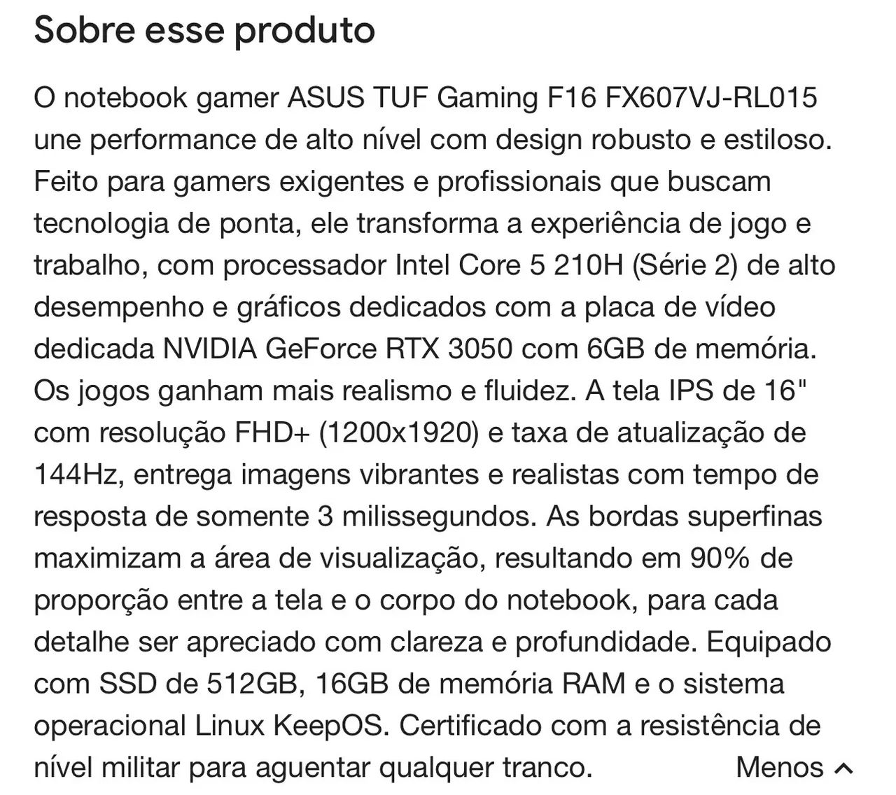 Notebook gamer Asus TUF gaming com nota fiscal e caixa  - Foto 4