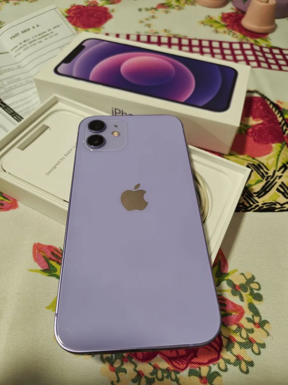 iPhone 128 GB lilás excelente estado