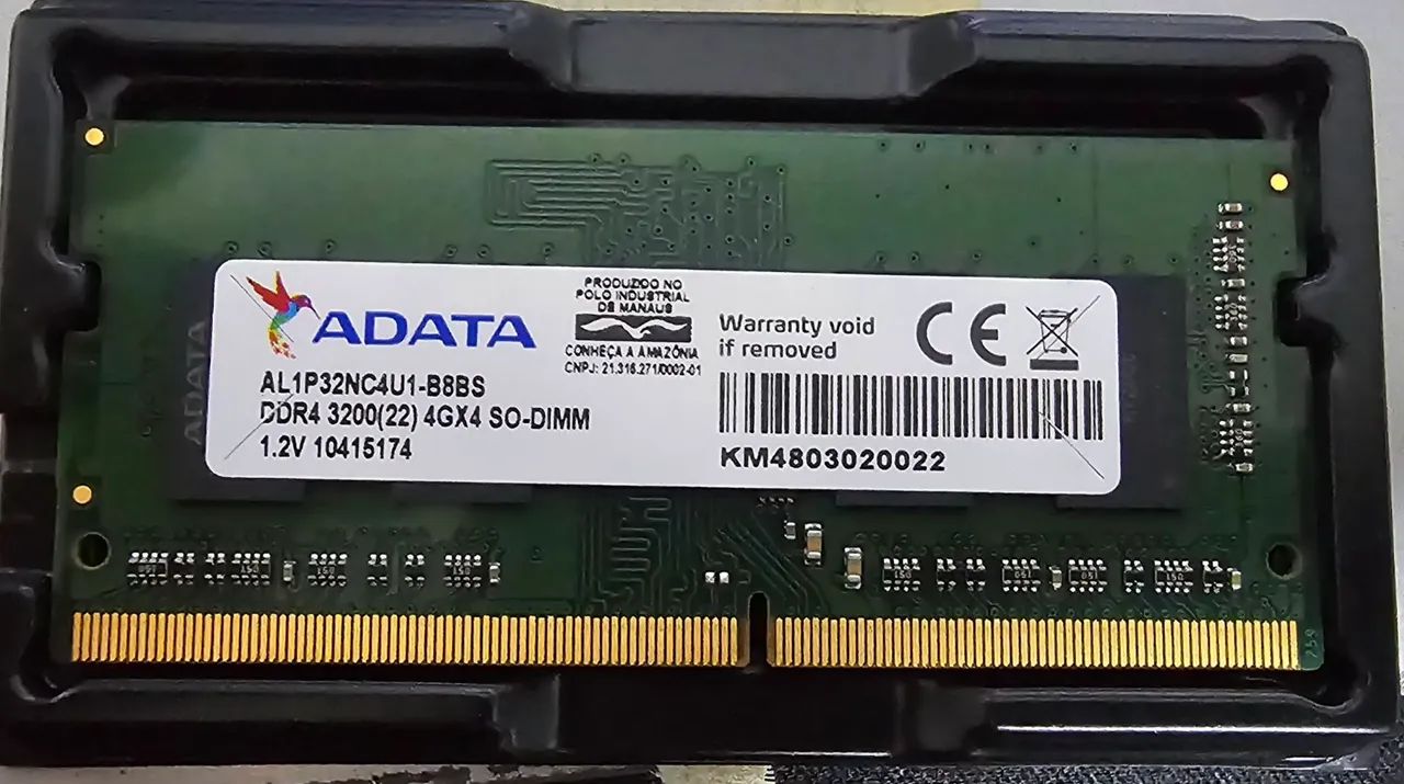 Memória RAM de Notebook 