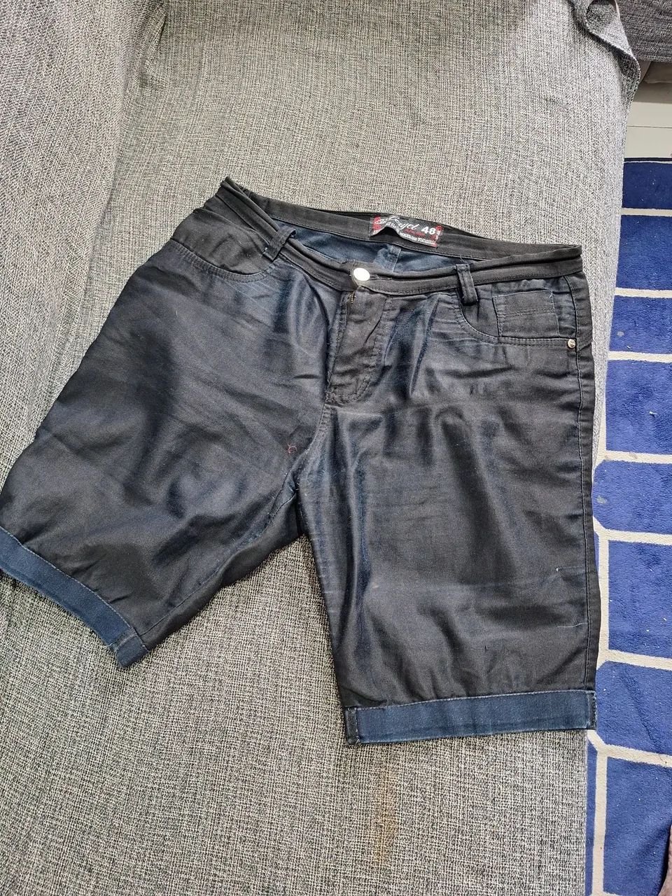 Bermuda jeans masculina 