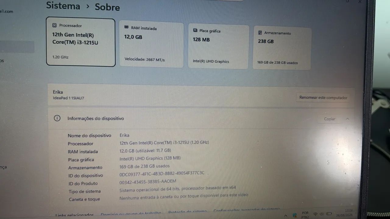 Notebook Lenovo i3 12gb ram - Foto 3