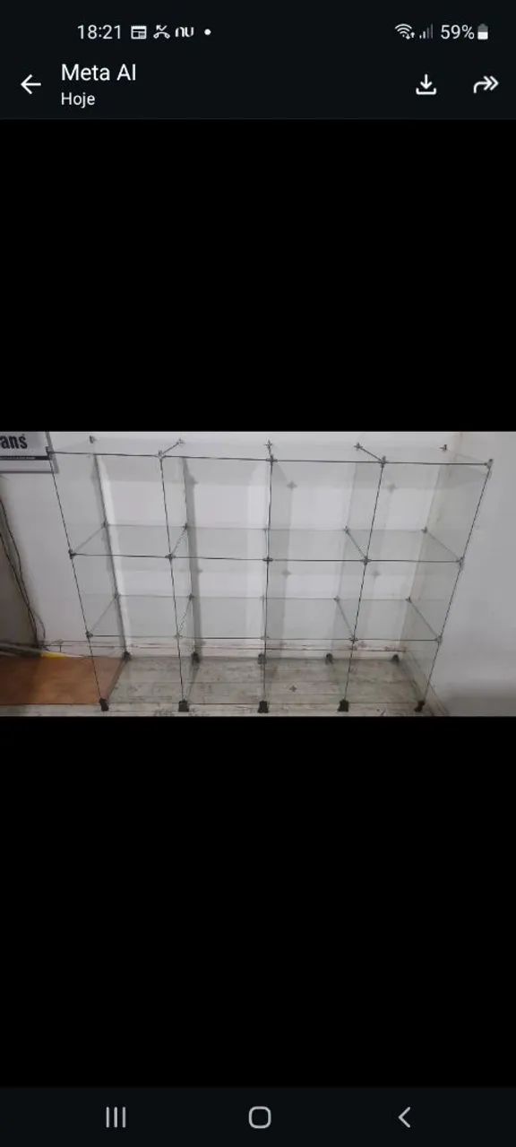 Prateleira de vidro 