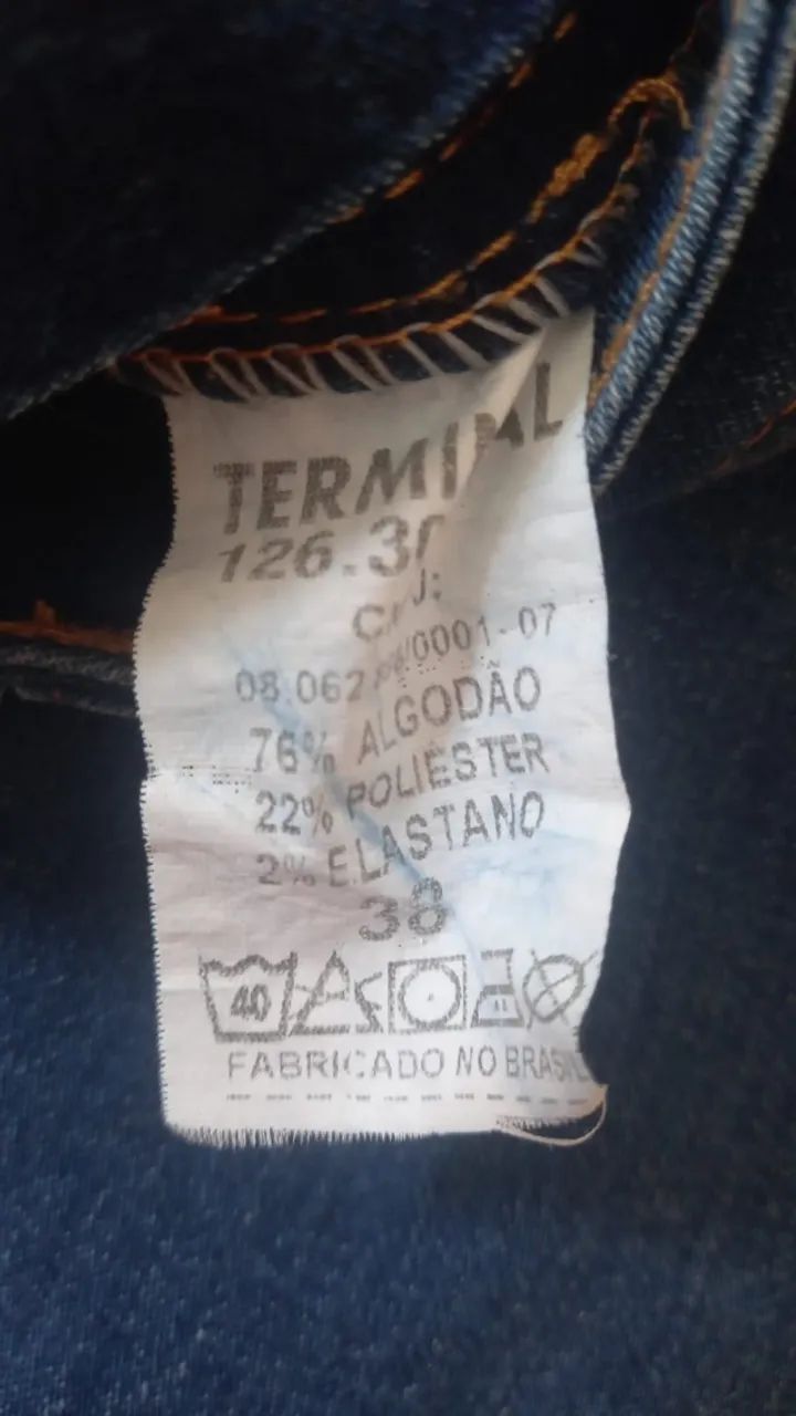 Bermuda Jeans tamanho 38 seminova. - Foto 2