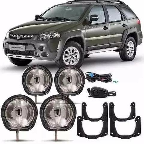 Kit Farol Milha Neblina Palio Weekend Lock Adventure Strada