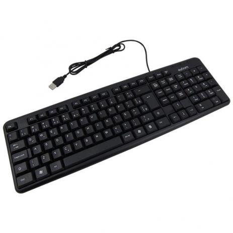 Teclado Usb Pc Exbom Bk-102 Preto Padrão Abnt 2 - Foto 2