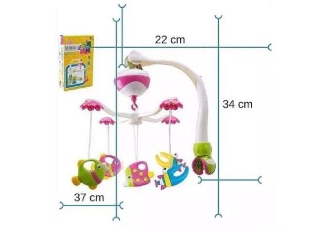 Brinquedo de berço - Mobile à pilha giratório - Foto 4
