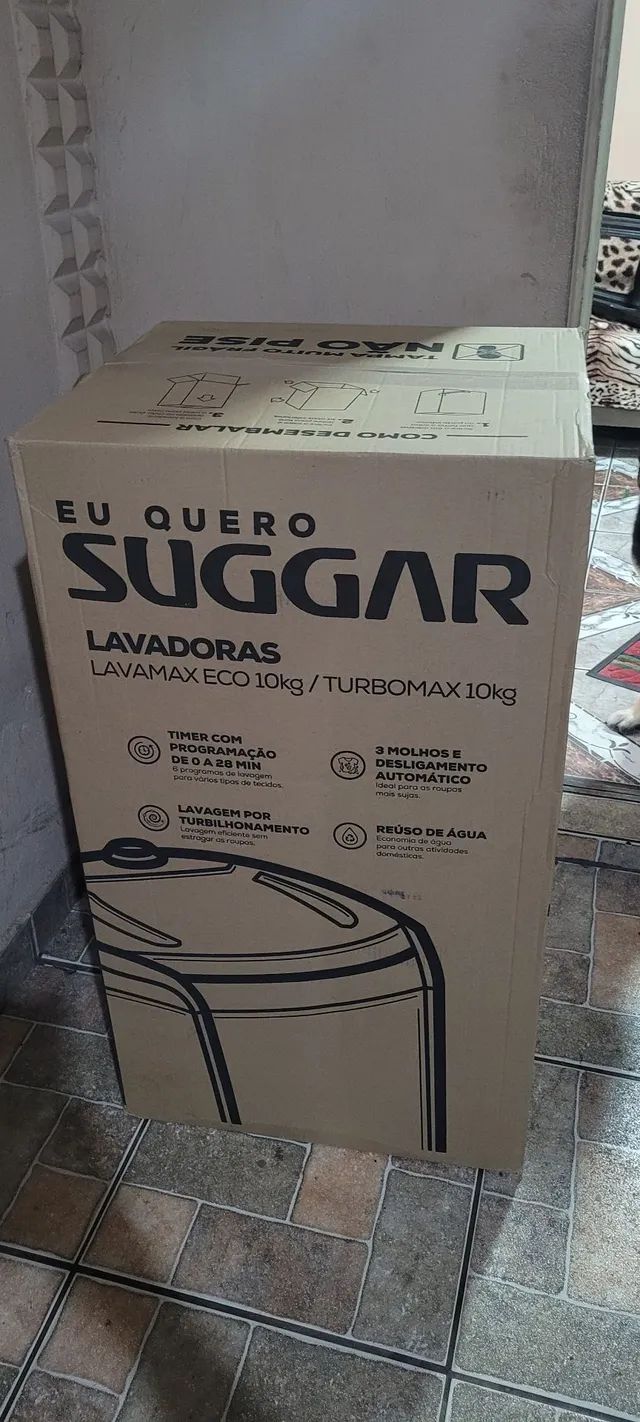 Tanquinho Suggar 10kg NOVO Lacrado 390,00 a vista