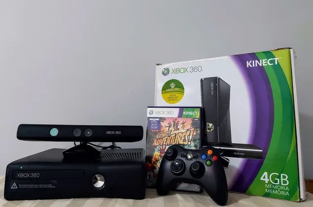 Xbox 360 Super Slim 4gb Travado com Controle sem Fio