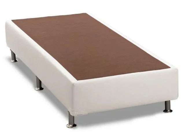 Base Sommier Solteiro Corino Branco Até 12x - Frete Grátis - Foto 2