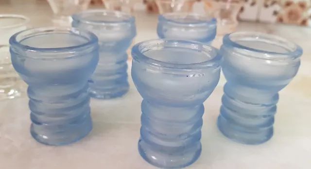 Copo licor e Mini canecas em vidro 40/50 e Balde de gelo década 60/70 preços variados - Foto 3