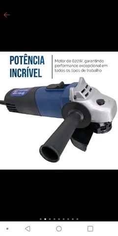 Esmerilhadeira Angular 115 mm 4 1/2 820W 11000 rpm<br>110volts e 220v - Foto 3