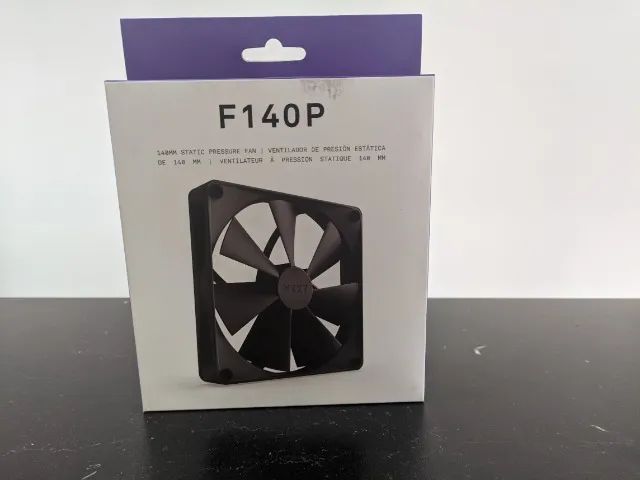 Cooler FAN nzxt F140P, 140mm, Pressão Estática, Preto