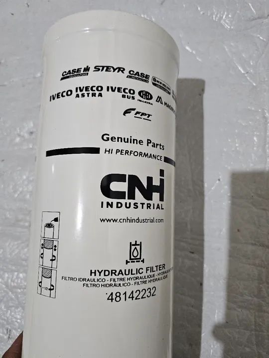 Trator colhetadeira new holand filtro hidráulico novo original 48142232 - Foto 6
