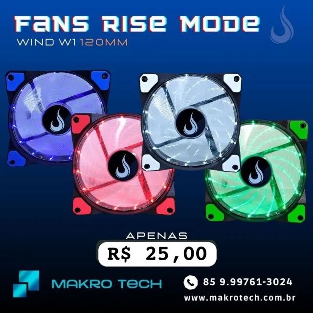 Fan Gamer | Rise Mode | Wind Led | 120mm