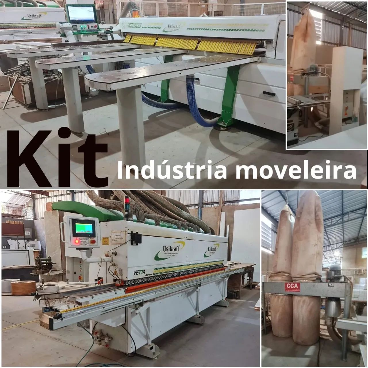 Kit marcenaria avançada - Seccionadora + Coladeira 2014 Top de linha + Exaustores