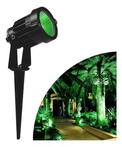 Espeto luz verde para jardim (Distribuidora Jk Eletrônicos Honestidade e Qualidade é Aqui)