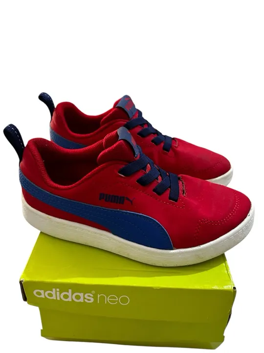 Tênis Puma Infantil Vermelho e Azul - Tamanho 30