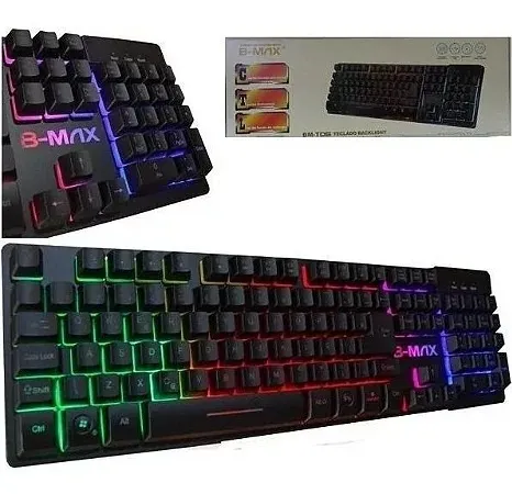 Teclado Gamer Led Semi Mecânico B-Max BM-T06 
