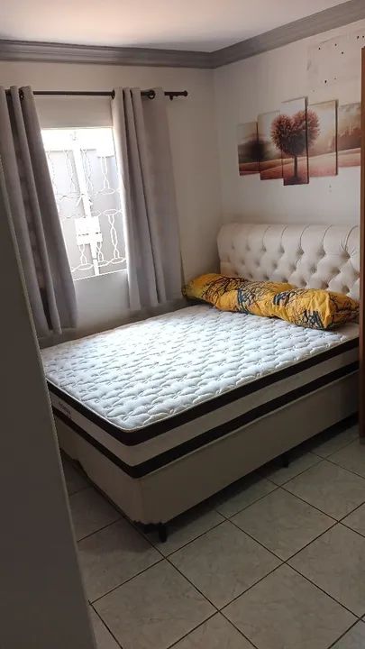 Cama  com Box  colchão  e cabeceira  noobuk 