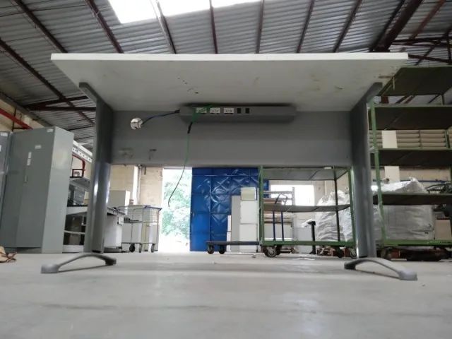 Mesa de Escritório em MDF / Aço Branco 76 cm x 120 cm x 60 cm - Foto 4