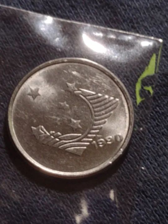 Moedas de 1 cruzeiro de 1990 - Foto 2