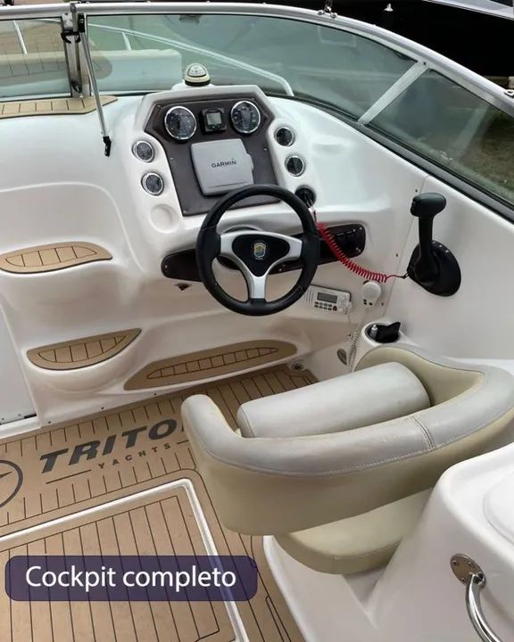 Lancha Triton 240 Cabinada (24Pés) 2014 Ñ Focker, Ventura, Phanton, Nx - Oportunidade - Foto 9