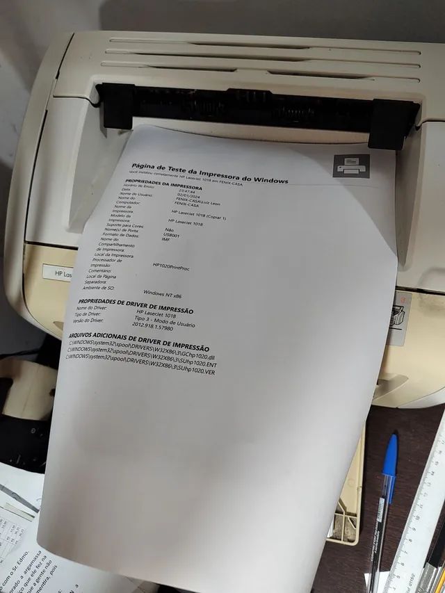 Impressora HP Laser Jet 1018 - Equipamentos E Mobiliário - Hélio.