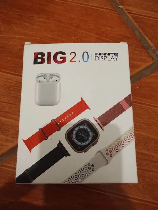 Smartwatch+ fone tws kit com pulseiras 