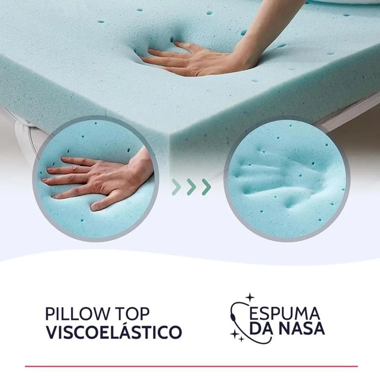 Camas com espuma adaptadora