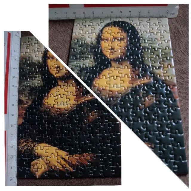 Mini Puzzle Quebra Cabeça 150 peças Noite Estrelada e Mona Lisa - Foto 3