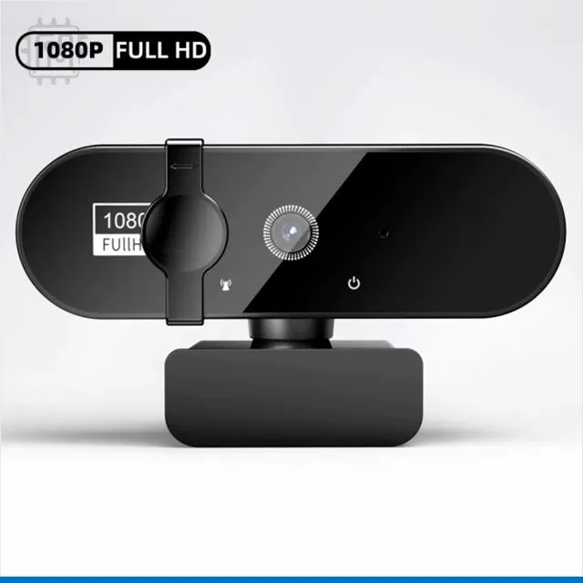 Webcam Full HD 1080p Usb Com o Microfone Autofoco Para Computador Notebook Live Gaming