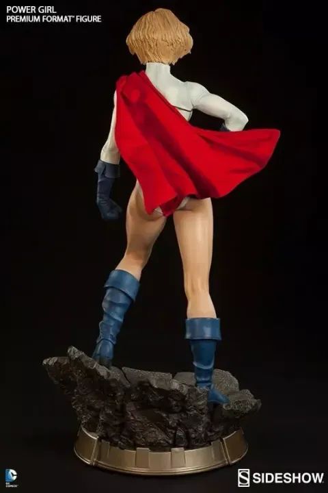 Power Girl Premium Format Sideshow Dc Comics Lacrado - Foto 3