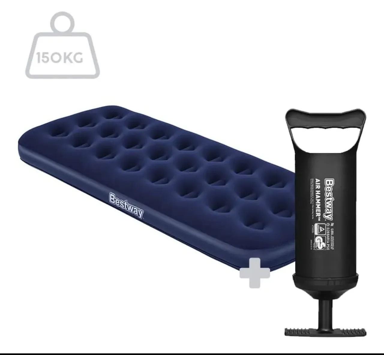 Colchão Inflável solteiro Resistente Bestway acompanha bomba