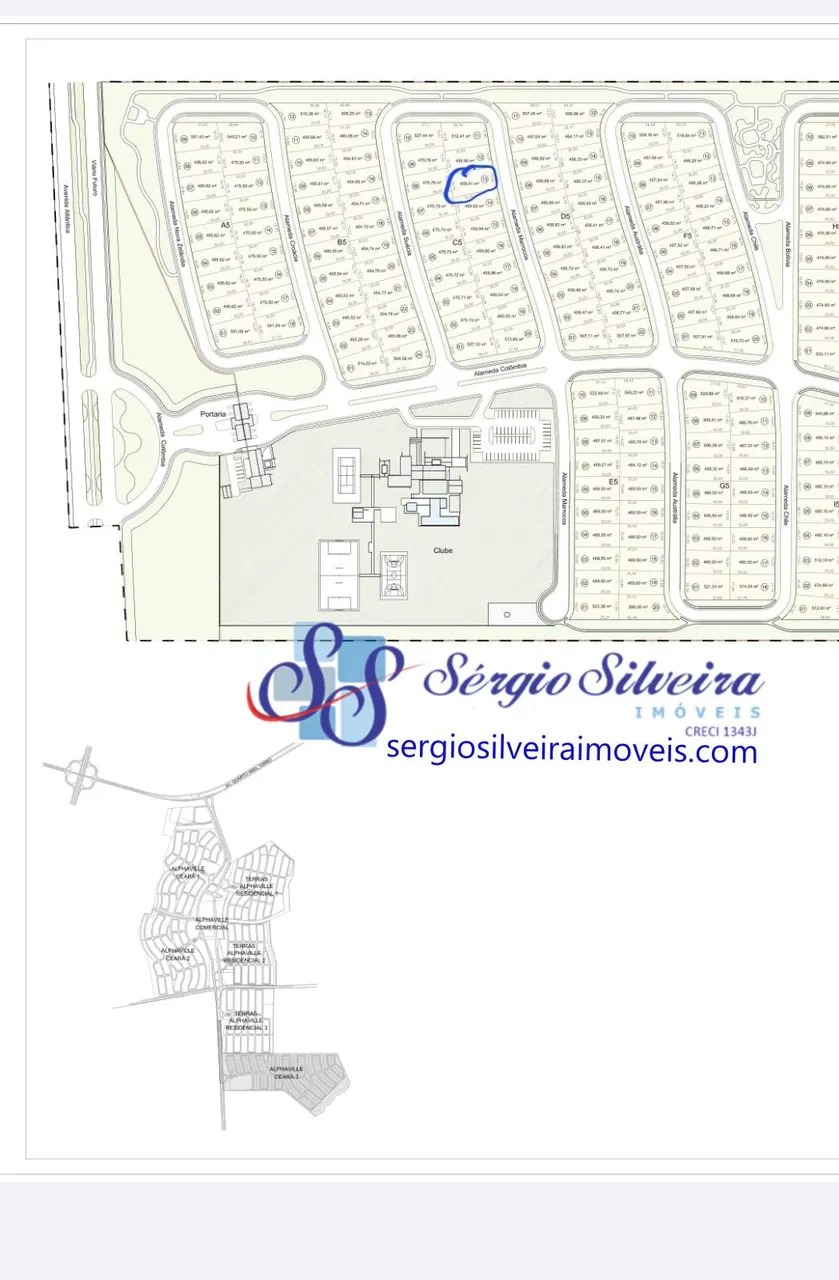 Terreno com 459,91m² na Cidade Alpha
