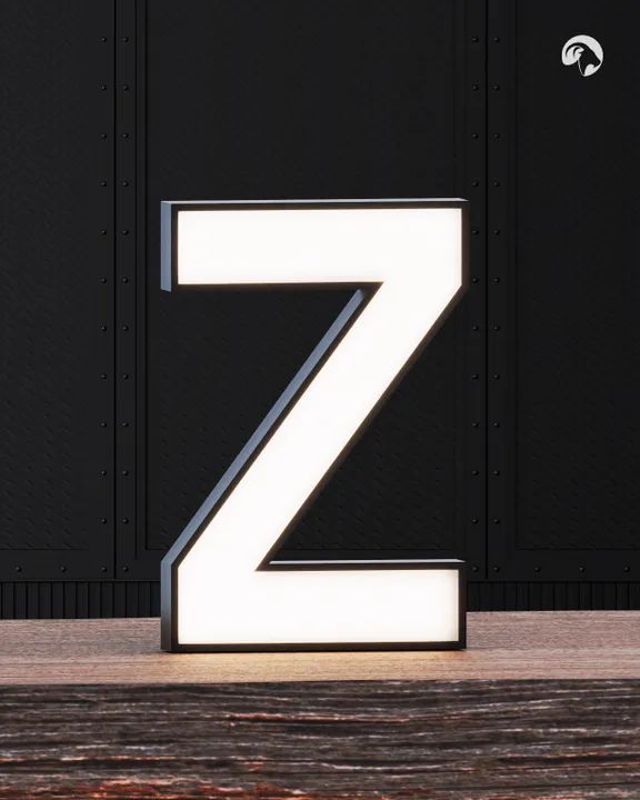 Kit - 5 Letras Caixa Com Led