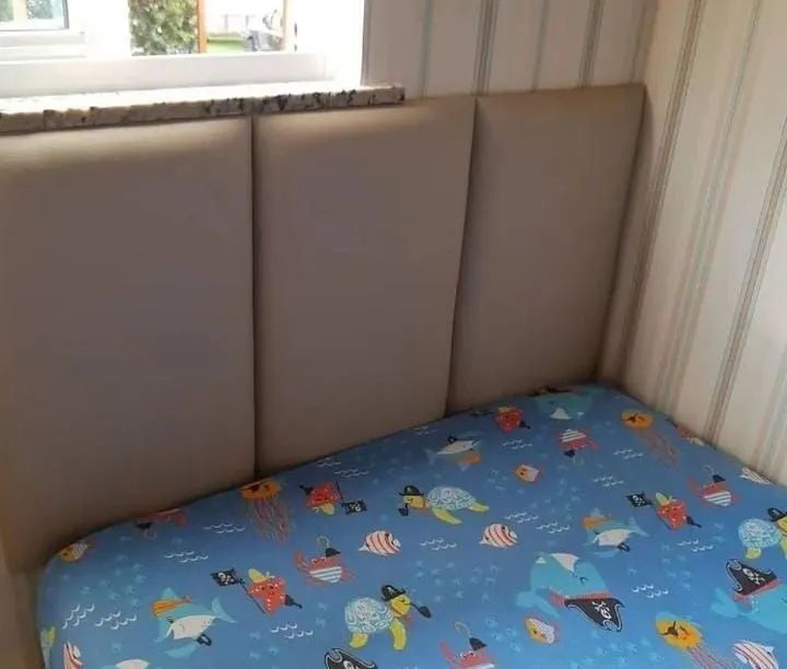 Cabeceira de Cama Estofada Branca - Foto 3